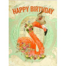 LEANIN TREE GREETING CARD BIRTHDAY SWAN